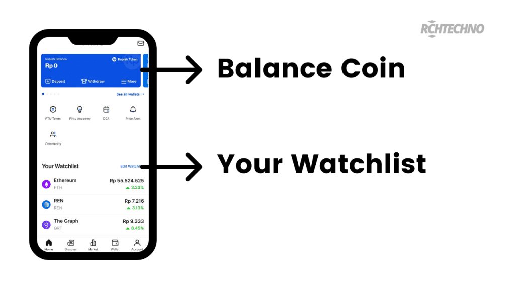 Fitur: Balance Coin & Watchlist