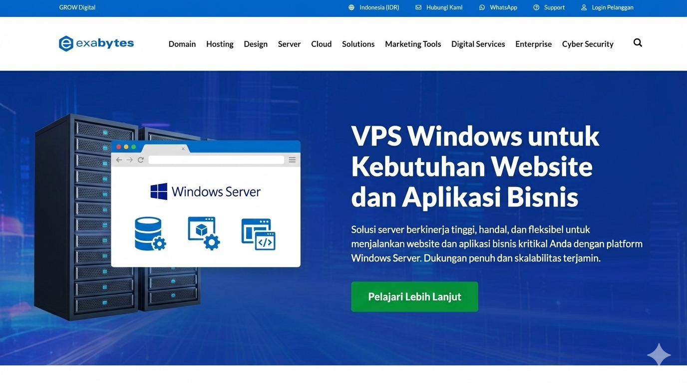 VPS Windows untuk Kebutuhan Website dan Aplikasi Bisnis